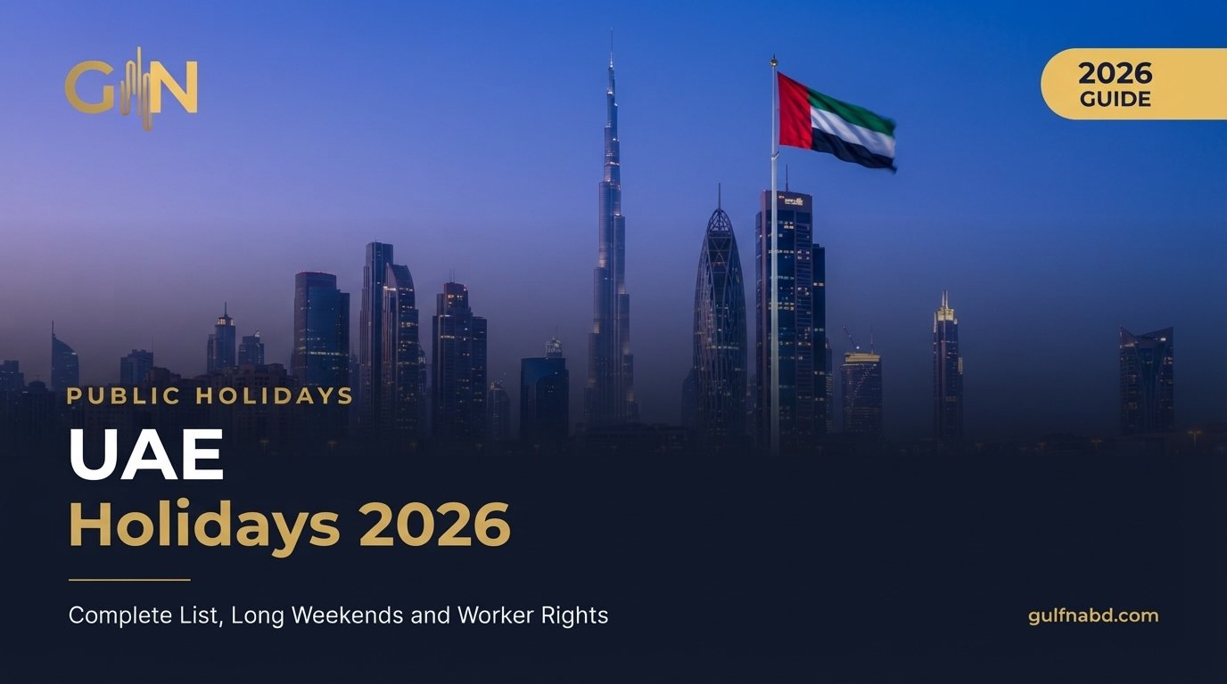 UAE Public Holidays 2026 — Complete List, Long Weekends and Worker Rights